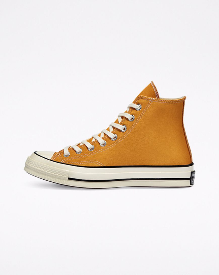 Dámské Boty Vysoké Converse Chuck 70 Vintage Platene Oranžové Kytičkované Černé | CZ UARB56